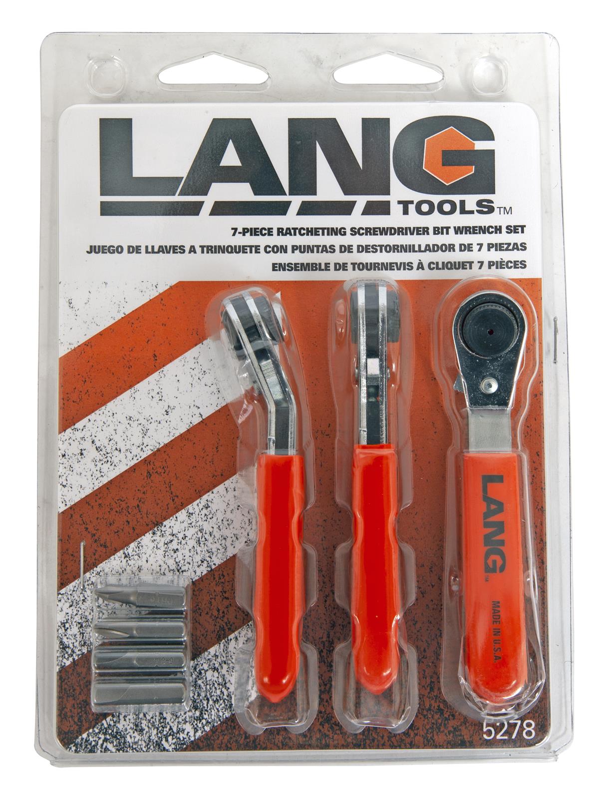 Lang Tools 5278 Lang Tools Ratcheting Bit Wrench Sets Summit Racing