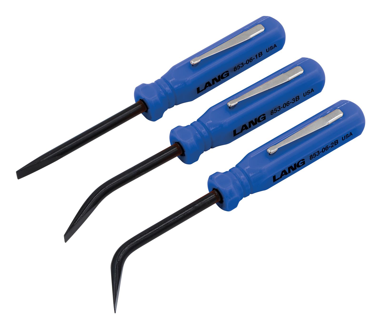 Lang Tools 853 06 3ST B Lang Tools 3 Piece Mini Pocket Pry Bar Sets Summit Racing