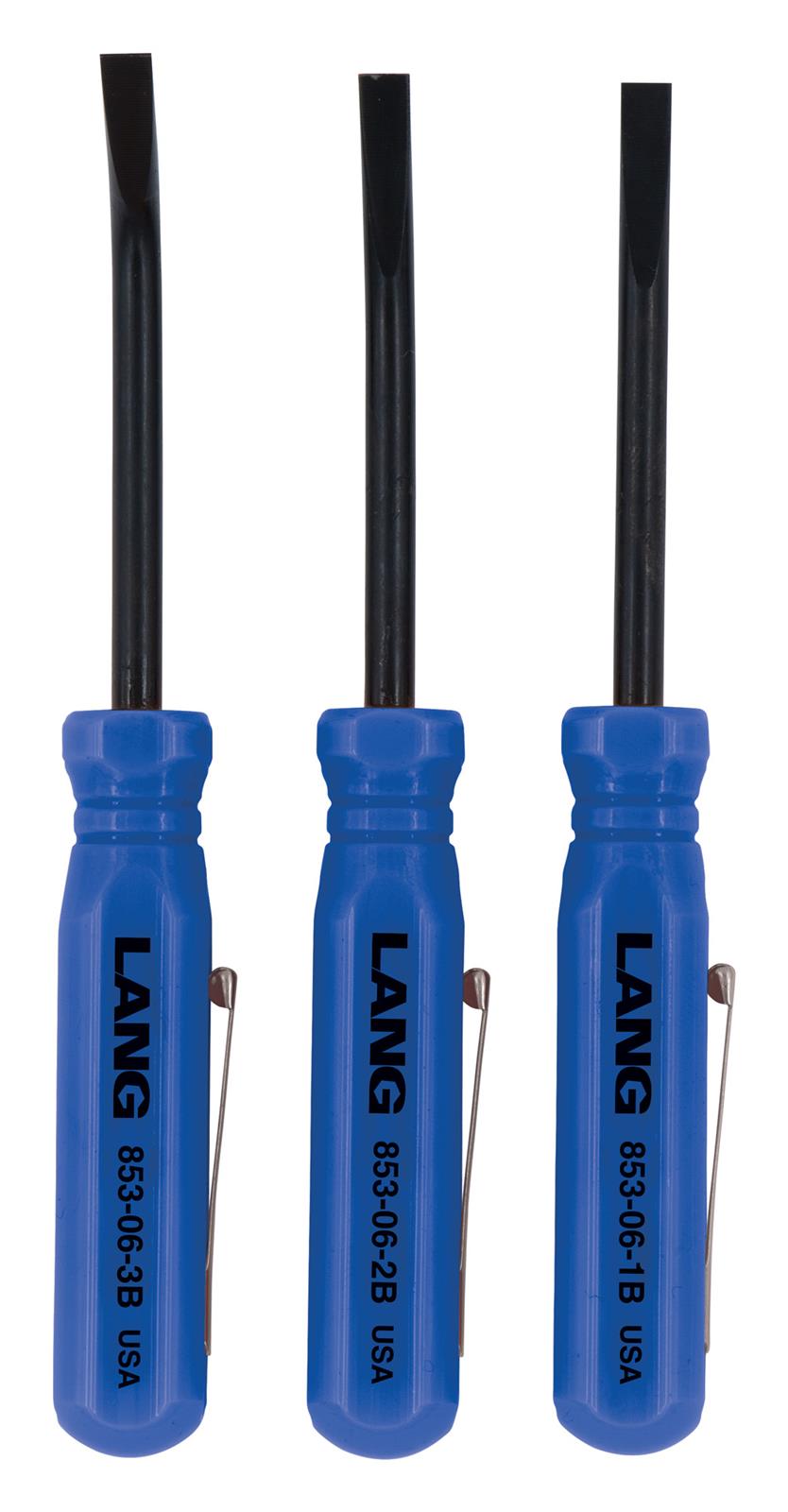 Lang Tools 853-06-3ST-B Lang Tools 3-Piece Mini Pocket Pry Bar