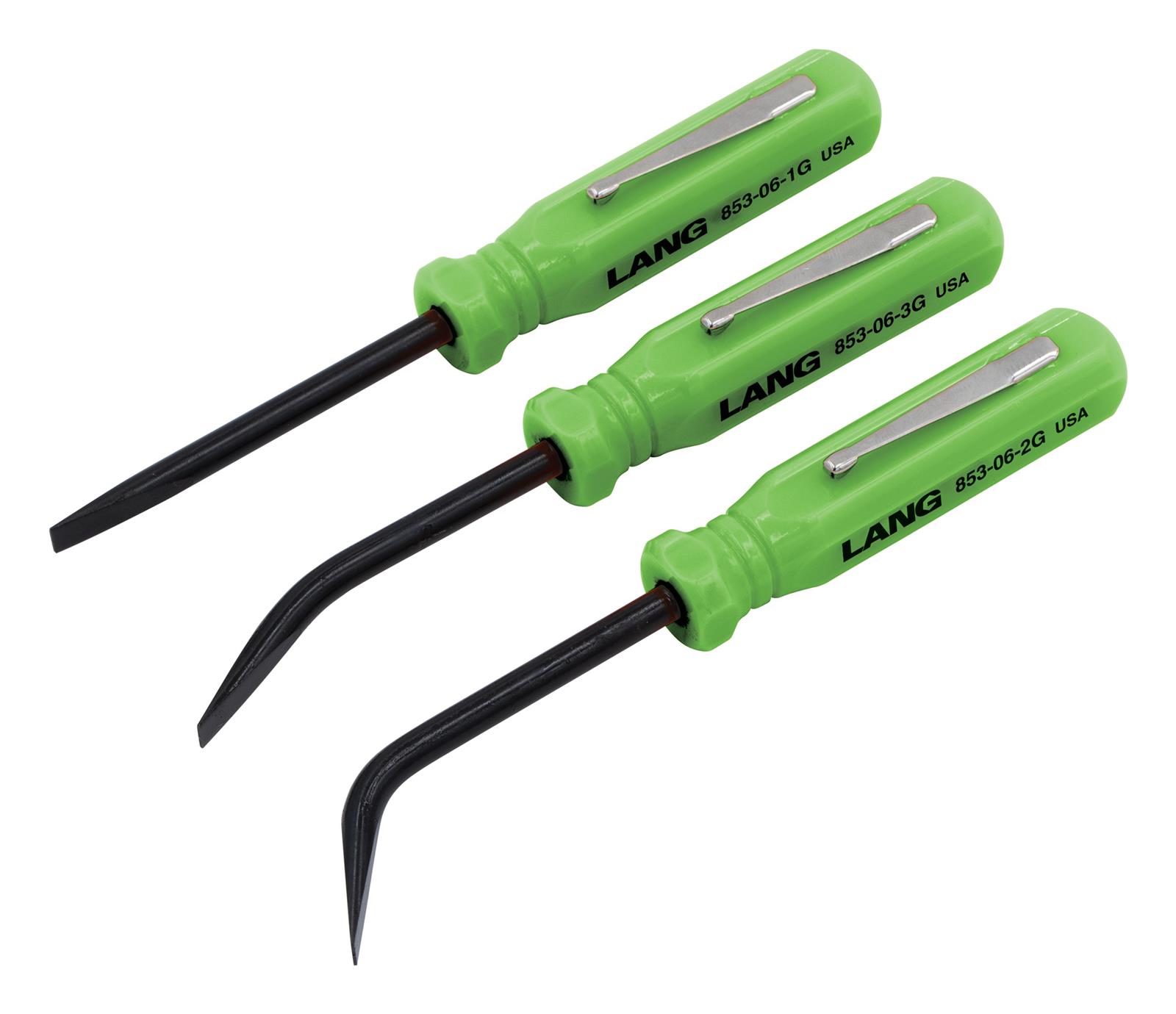 Lang Tools 853-06-3ST-G Lang Tools 3-Piece Mini Pocket Pry Bar