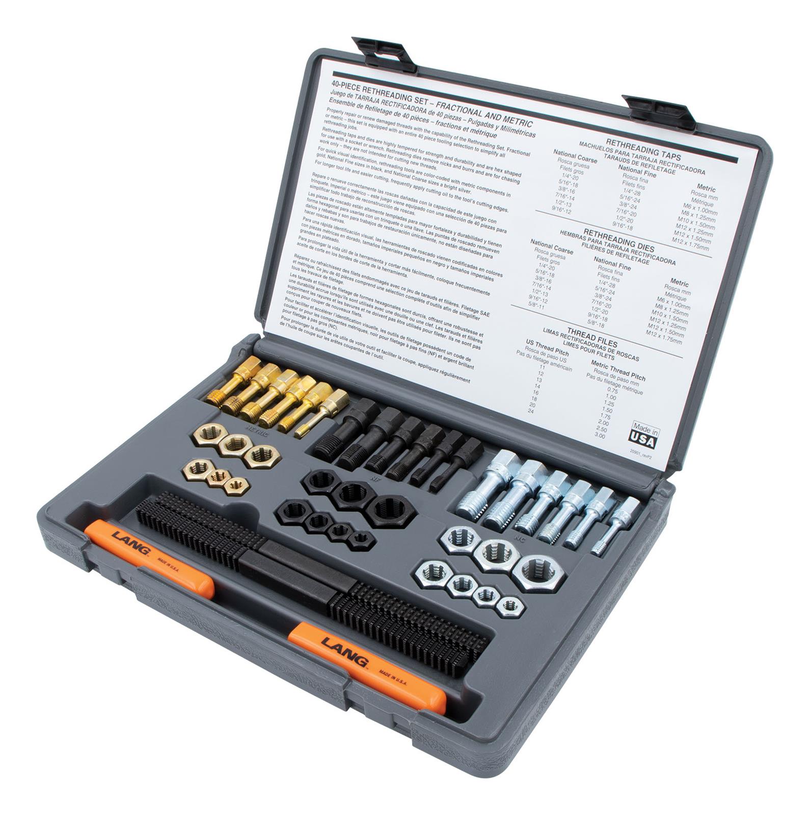 Lang Tools 972 Lang Tools Tap and Die Restore Sets | Summit Racing