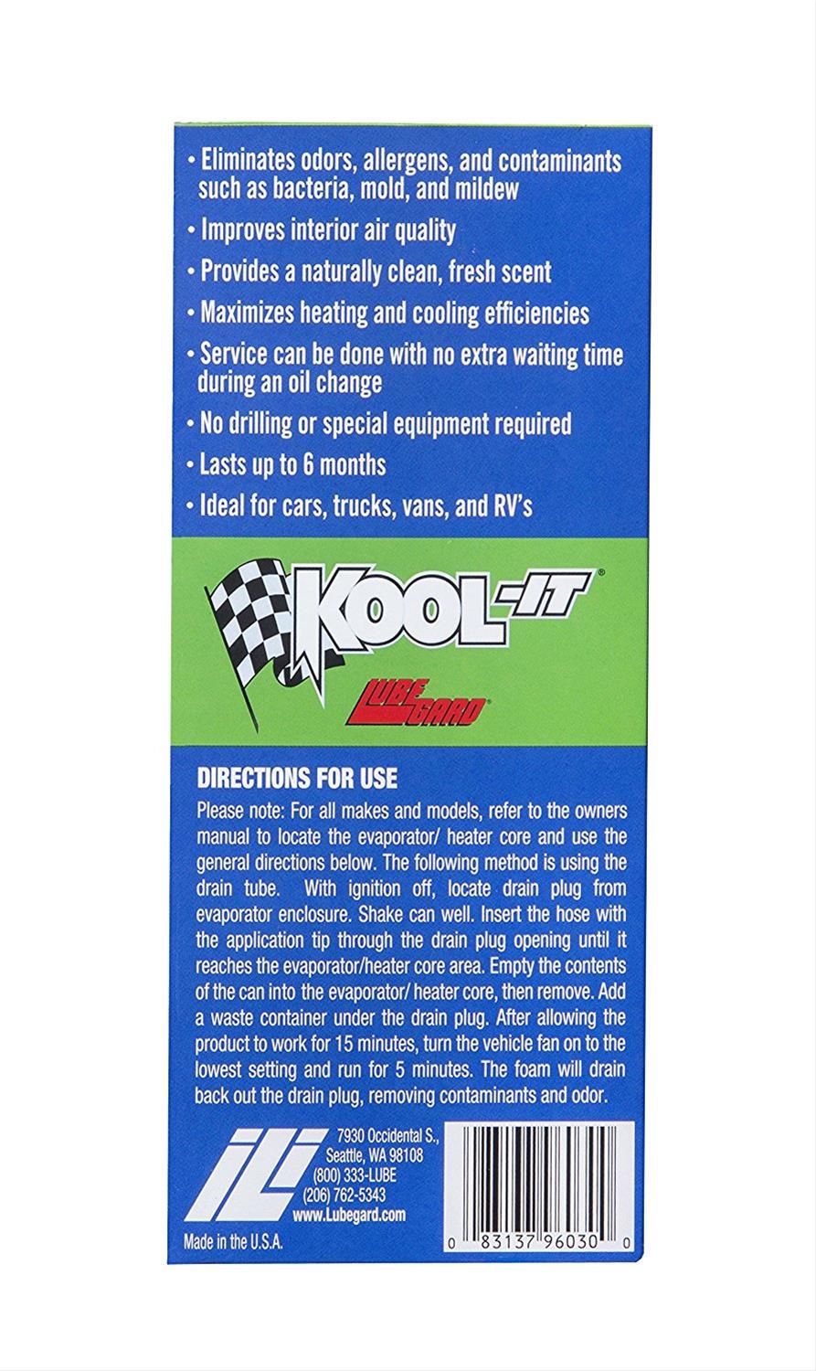 LUBEGARD 96030 KoolIt Evaporator and Heater Foam Cleaner Summit Racing