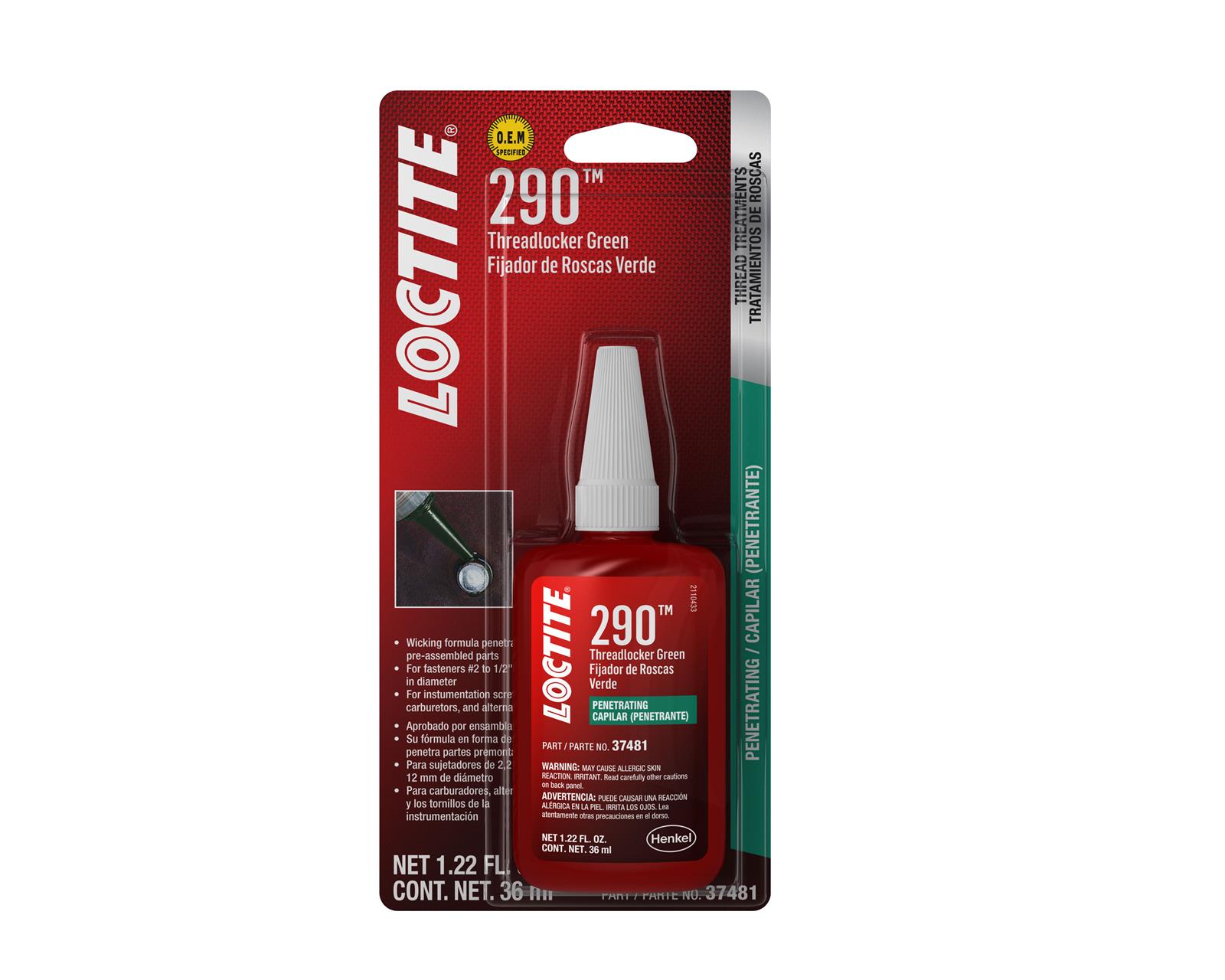 Loctite 37481 Loctite Threadlocker 290 Medium Strength Summit Racing