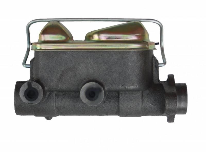 LEED Brakes Master Cylinders for 1967-1972 COUGAR, MUSTANG - MC004 Brake Cylinder, Replacement, 1.00 in. Bore, Dual Bowl Reservoir, Left Side Outlets, 3/8- 24 and 1/2- 20 Outlets, Includes Lid, Ford, Each