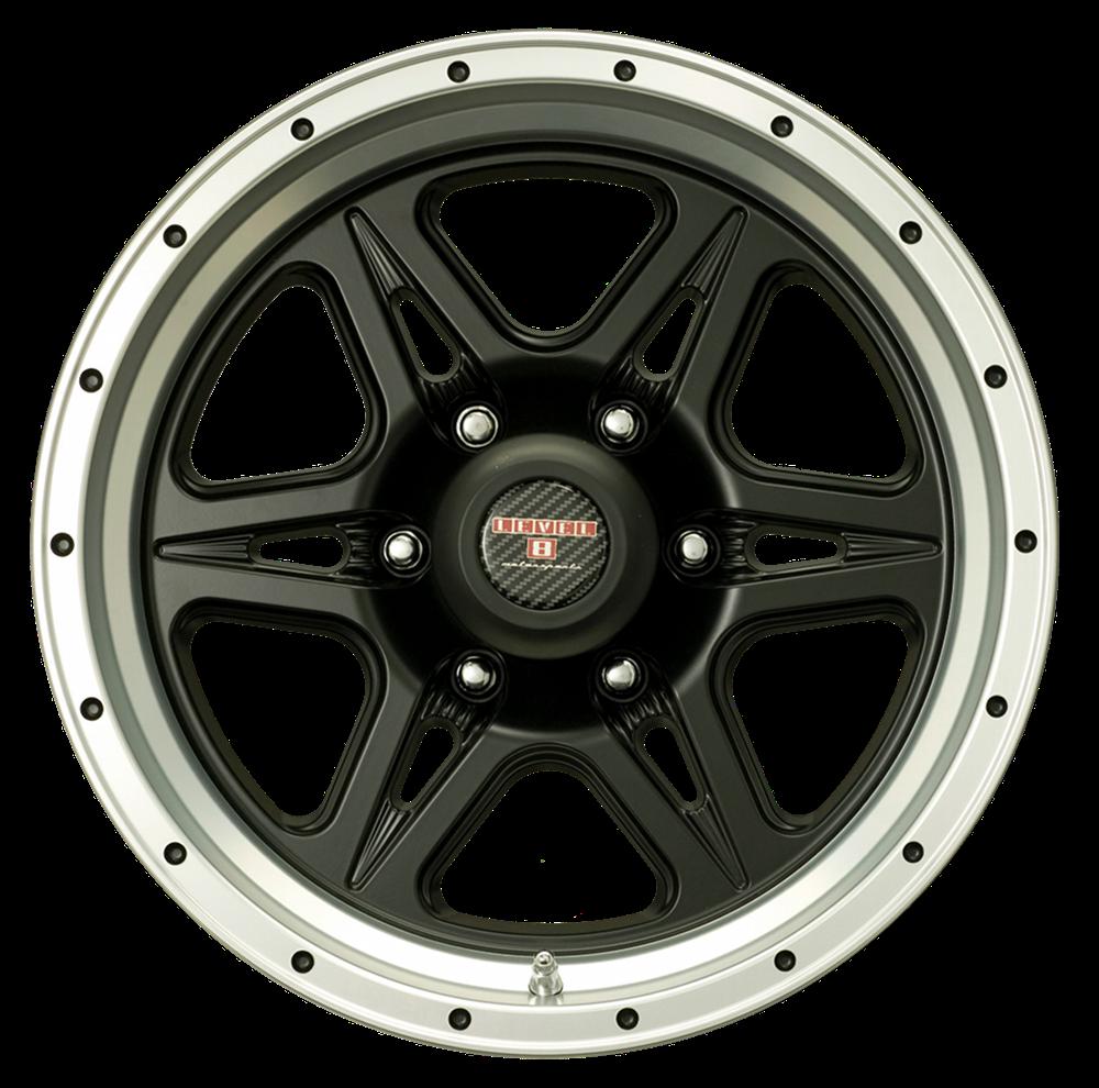 Level 8 Wheels STR17908165+00MBL Level 8 Wheels Strike 8 Black Machined ...