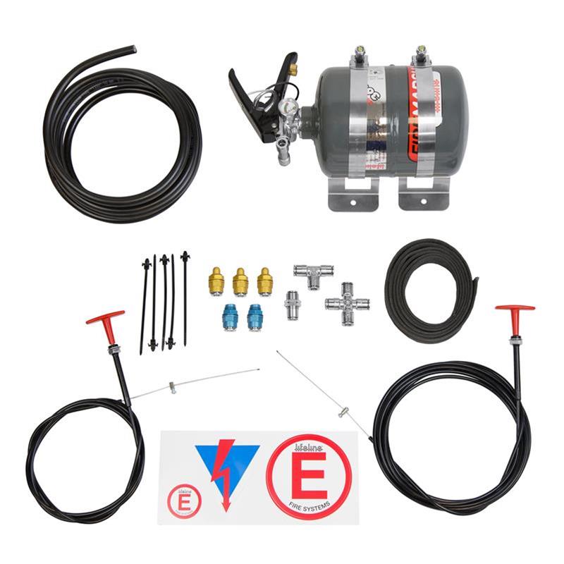 Lifeline Zero 360 5-Pound Mechanical Fire Suppression System with Aluminum Tubing Lifeline Zero 360 5-Pound Mechanical Fire Suppression System with Aluminum Tubing