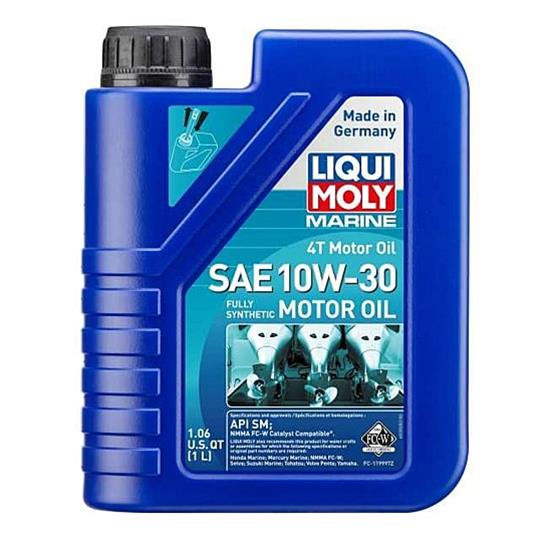 10w30 Liqui Moly Marine 4T Motor Oil 20520 Engine Oil, 4T, Synthetic, 10W30, 1 Liter, Each