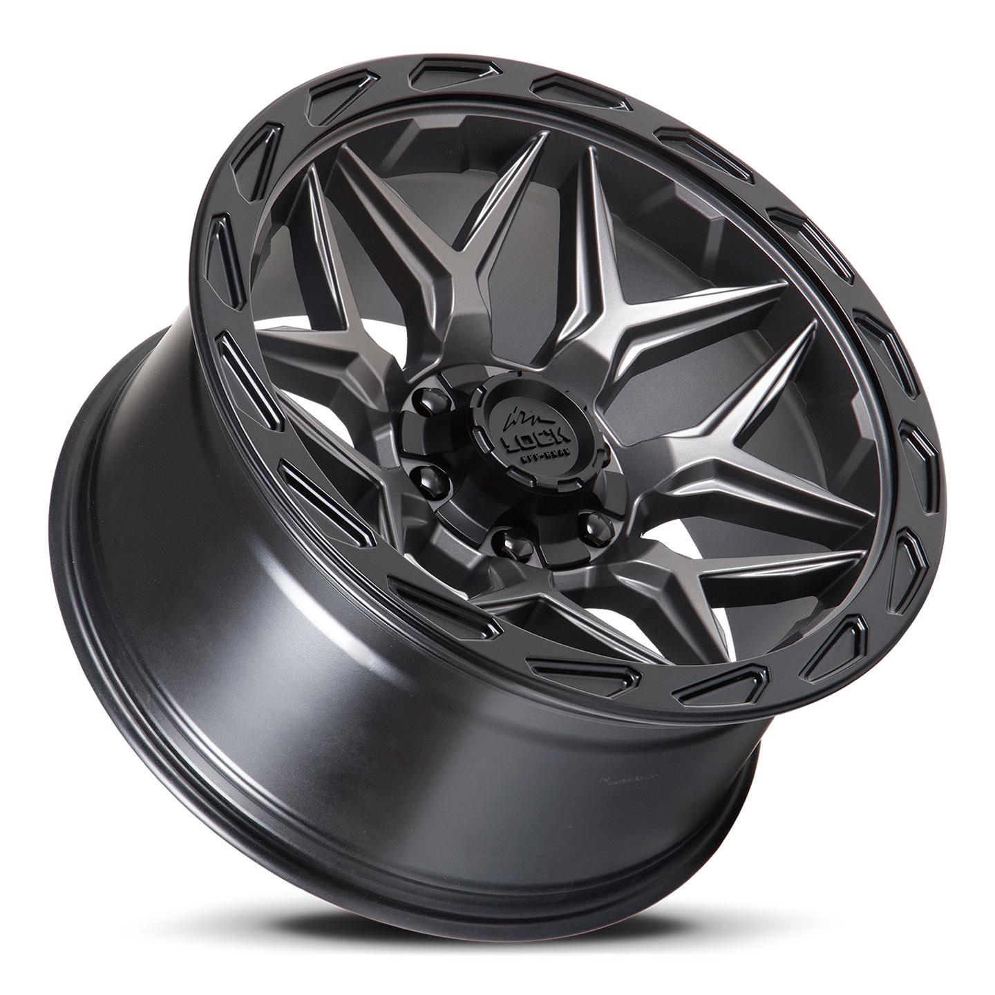Lock Wheels MATRIX-221036MGMBR Lock Off-Road Matrix Matte Gray