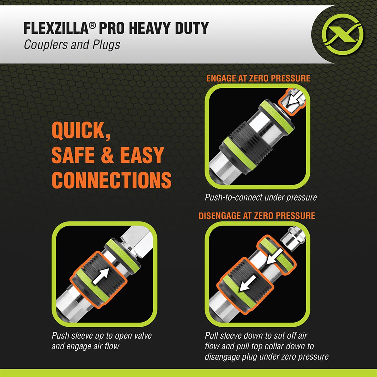 Flexzilla A55856FZ Flexzilla Pro HD Air Couplers and Plugs