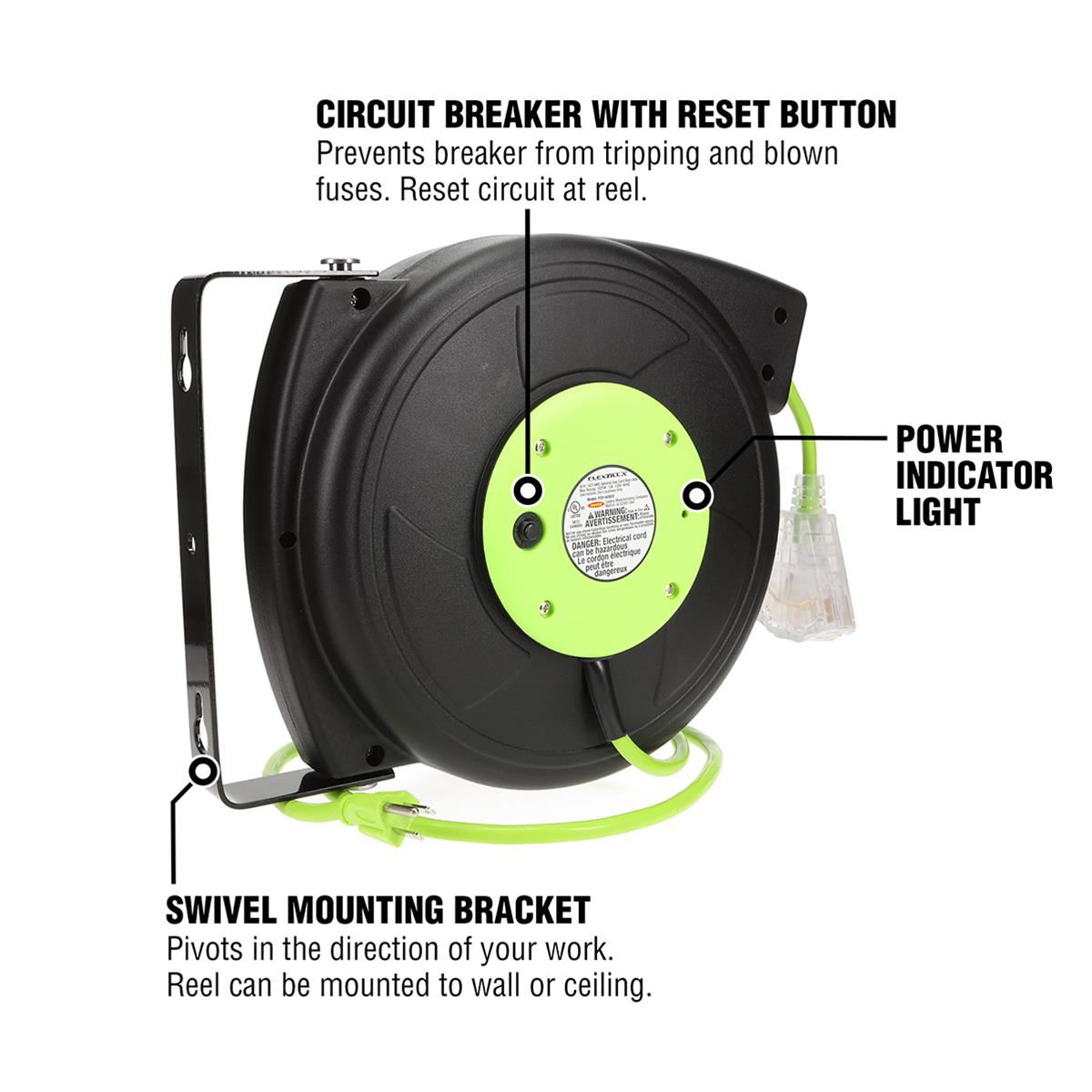 Flexzilla FZ8140503 Flexzilla Retractable Extension Cord