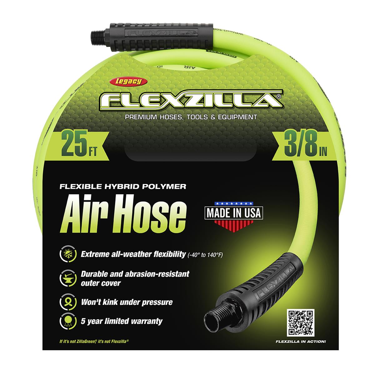 Flexzilla HFZ3825YW2 Flexzilla Air Hoses | Summit Racing
