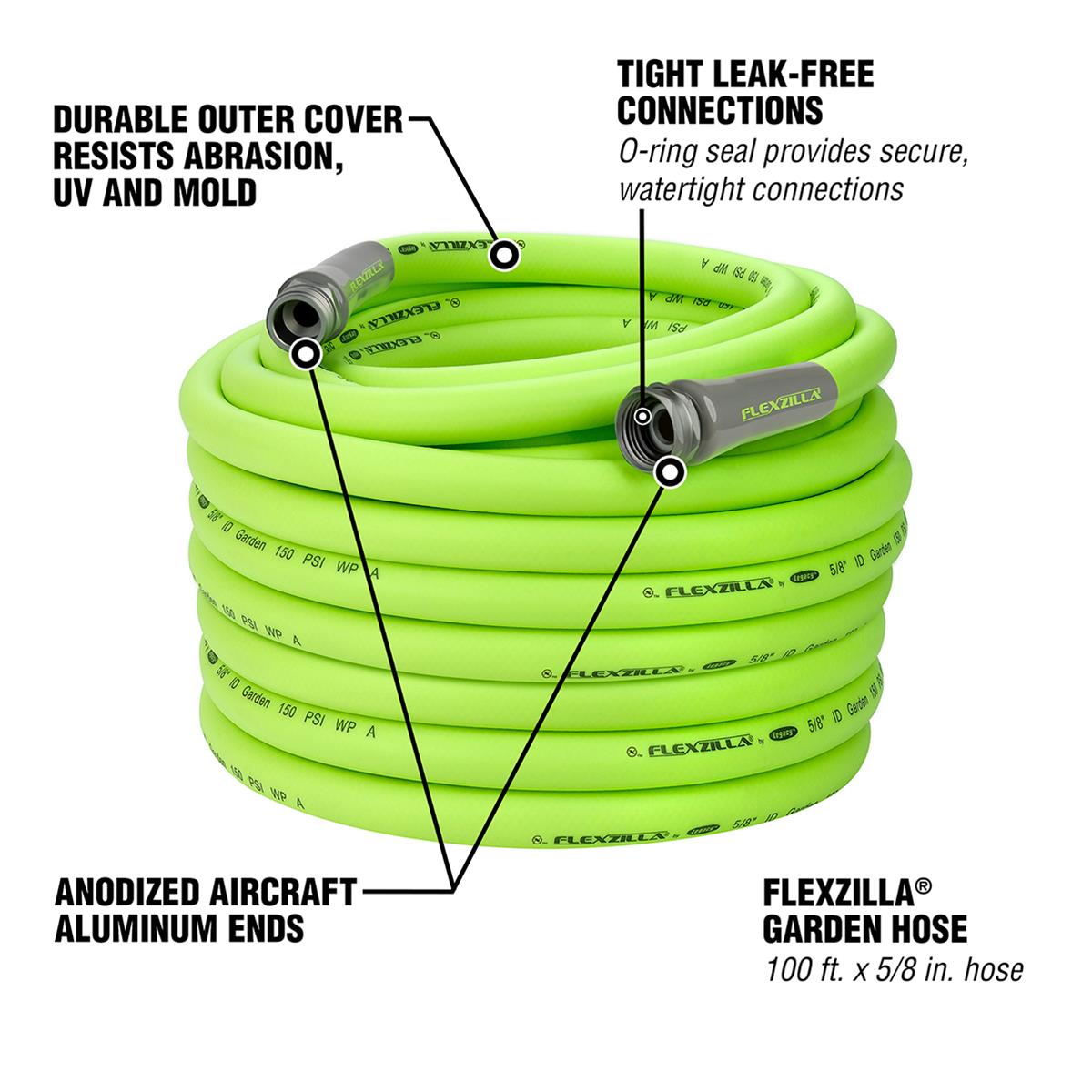 Flexzilla HFZG5100YW Flexzilla Garden Hoses Summit Racing