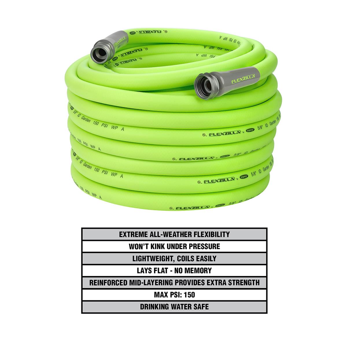 Flexzilla HFZG5100YW Flexzilla Garden Hoses Summit Racing