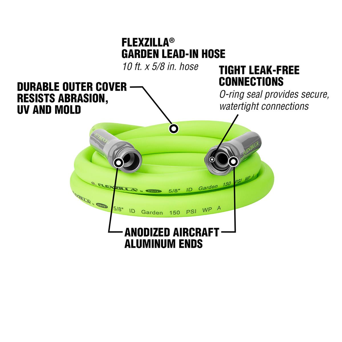 Flexzilla HFZG510YW Flexzilla Garden Hoses Summit Racing