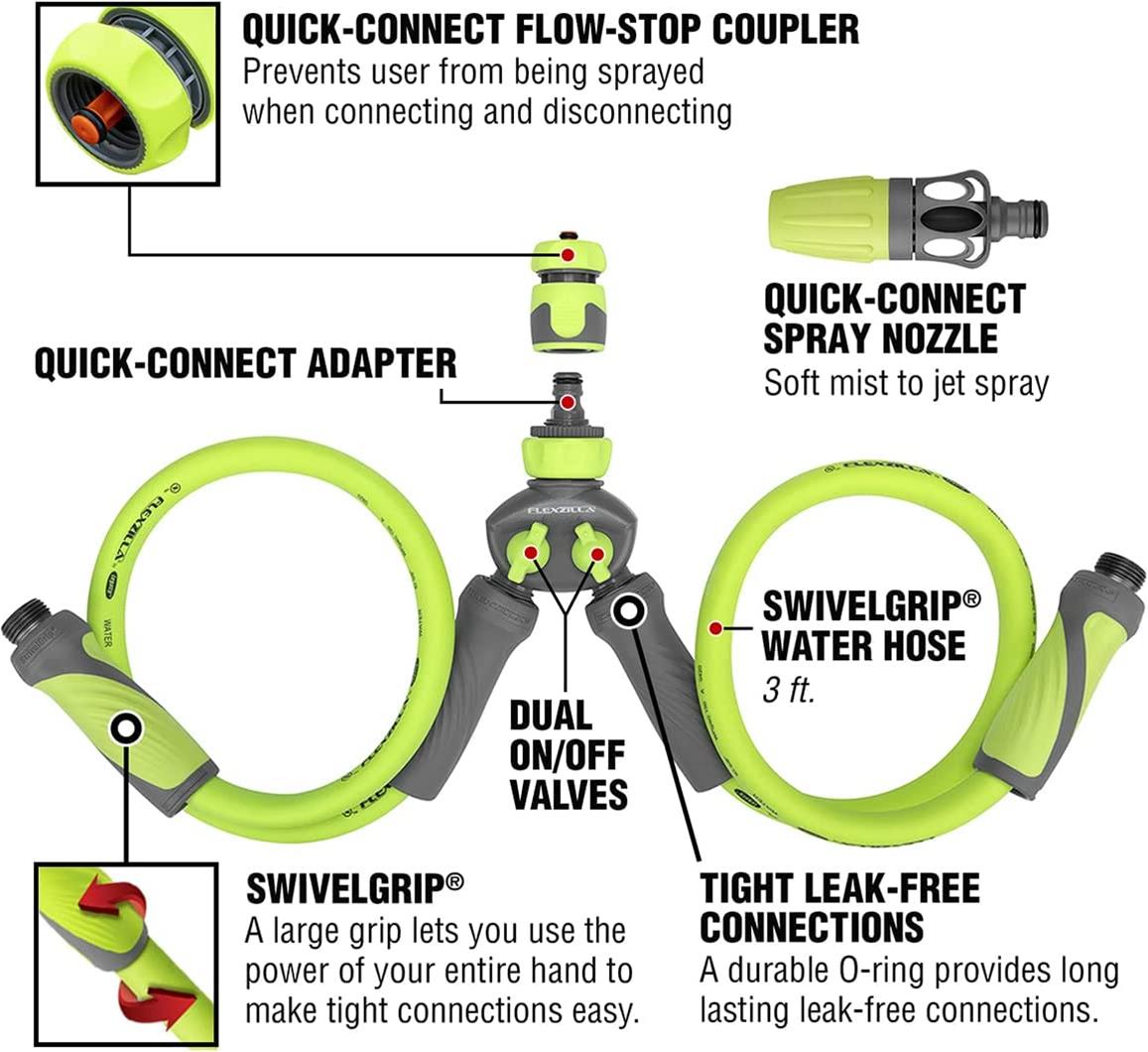 Flexzilla HFZGSK01 Flexzilla Marine Twin Outboard Flush Kits Summit Racing