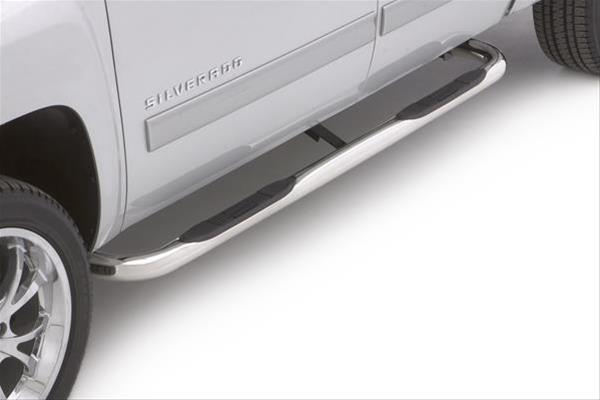 Lund 99-16 Ford F-250 Super Duty Crewcab 3in. Round Bent SS Nerf Bars - Polished thumbnail 2
