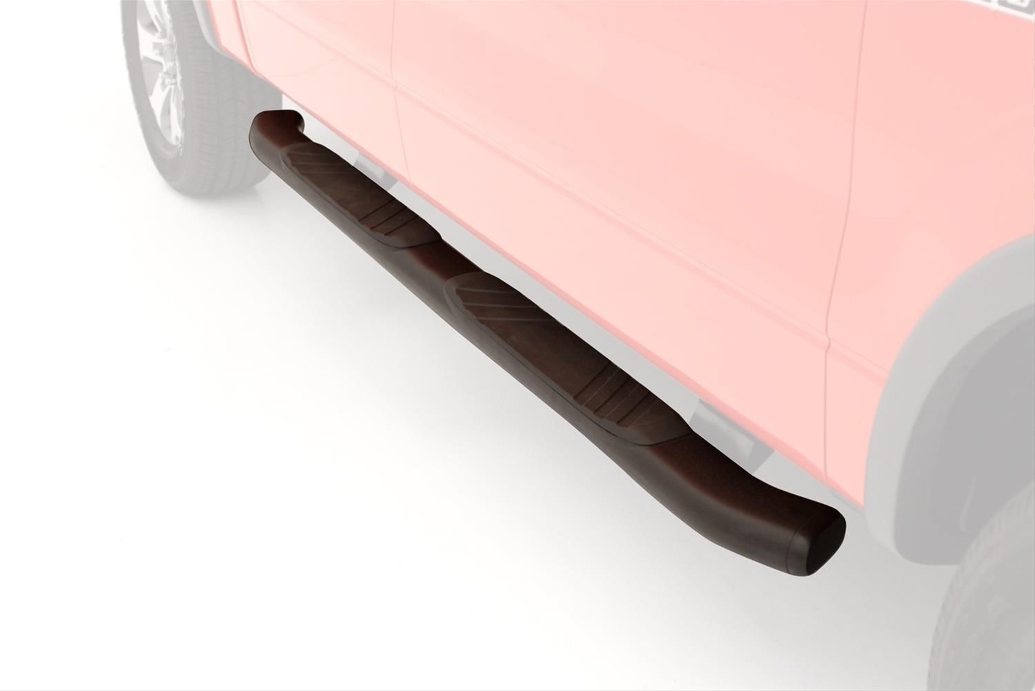 LUND 5 in. Bent Oval Composite Nerf Bars 22758783 Running Boards, Bars, Tube, inch, Polymer, Black, Dodge, Pair