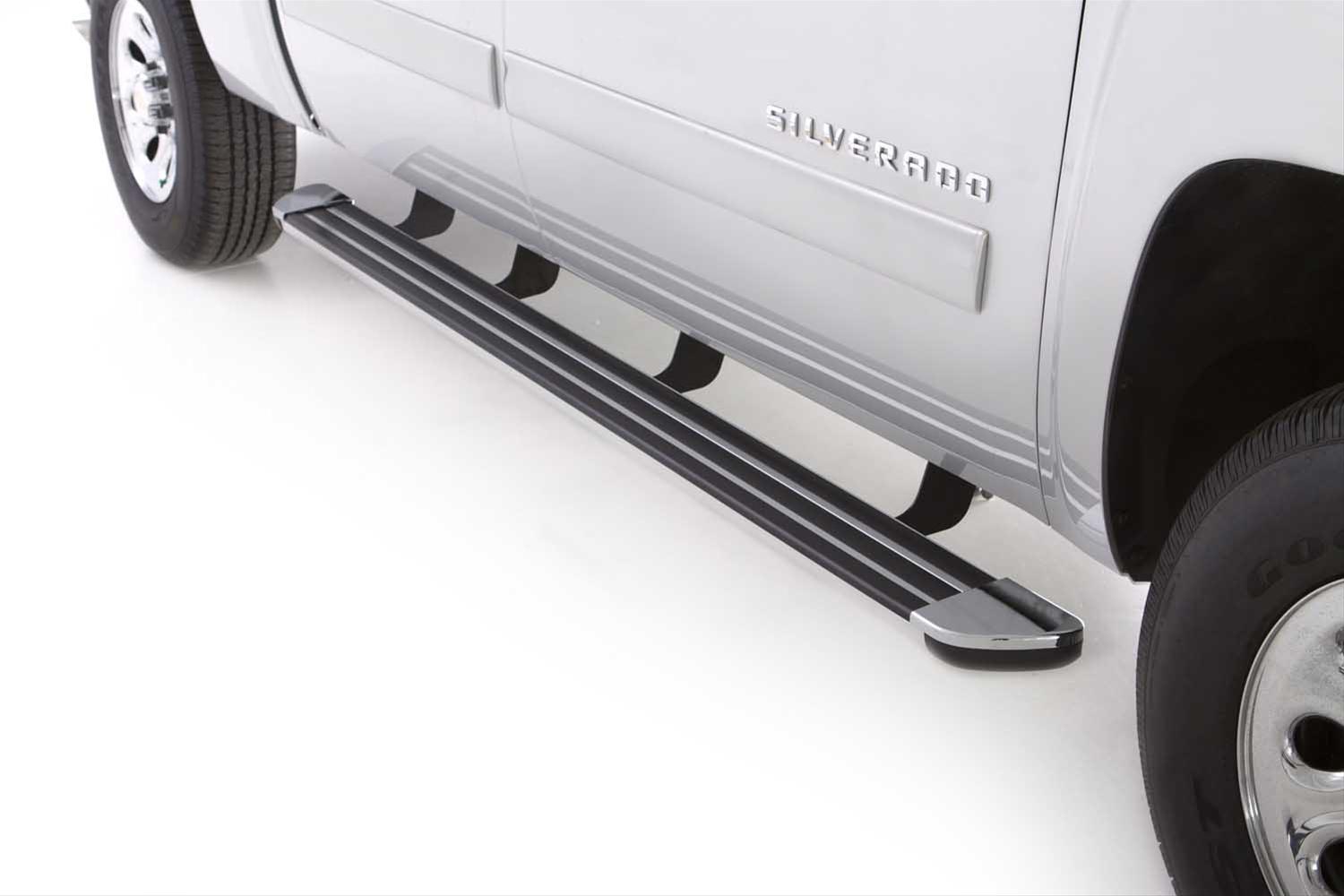 Lund 07-17 Chevy Silverado 1500 Ext. Cab (80in) Crossroads 80in. Running Board Kit - Chrome thumbnail 2