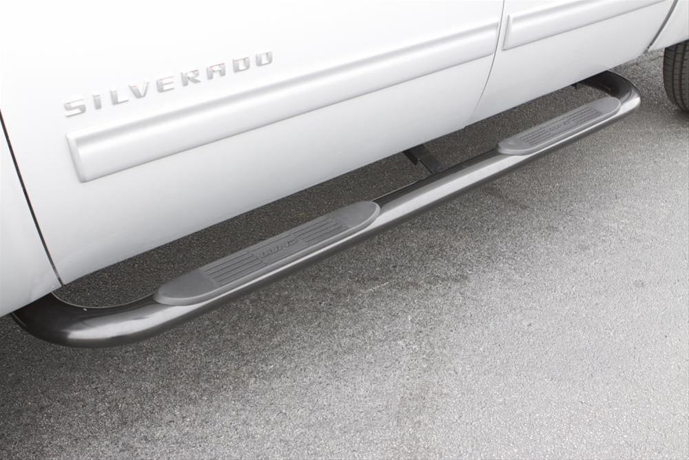 Lund 97-98 Ford F-150 SuperCab (3Dr) 4in. Oval Curved SS Nerf Bars - Polished thumbnail 2