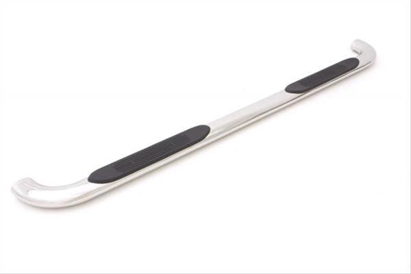 Lund 01-13 Chevy Silverado 1500 Crew Cab (Body Mount) 4in. Oval Curved SS Nerf Bars - Polished thumbnail 2