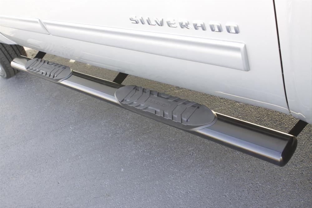 Lund 07-17 Toyota Tundra CrewMax 5in. Oval Straight SS Nerf Bars - Polished thumbnail 2
