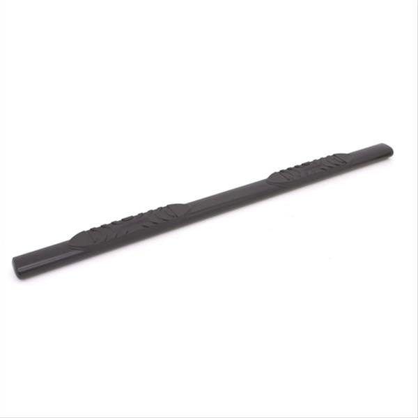 Lund 07-17 Chevy Silverado 1500 Crew Cab 5in. Oval Straight Steel Nerf Bars - Black