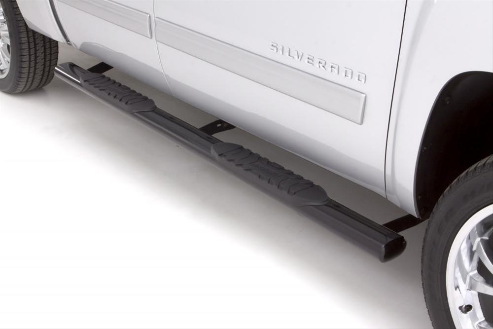 Lund 15-17 Chevy Colorado Crew Cab 5in. Oval Straight Steel Nerf Bars - Black thumbnail 2