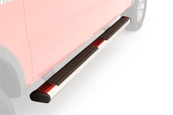 Lund 2019 Chevy Silverado 1500 Crew Cab (Rocker Panel) 6in. Oval Straight SS Nerf Bars - Polished