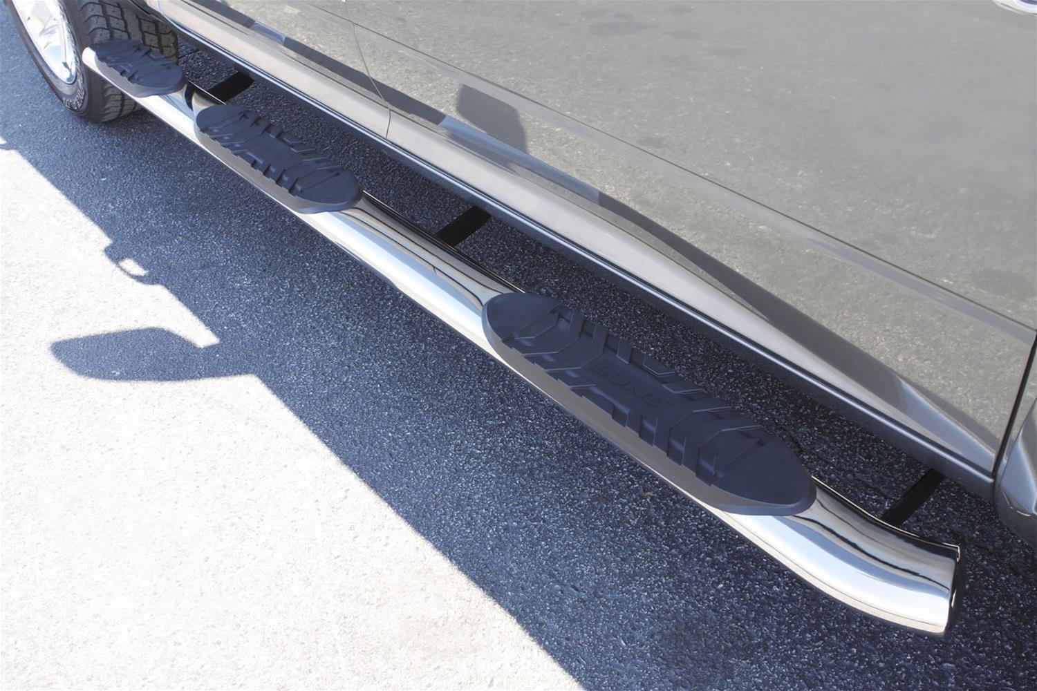 Lund 2019 Chevy Silverado 1500 CC (5.5in Bed Rocker Panel) 5in. Oval WTW SS Nerf Bars - Polished