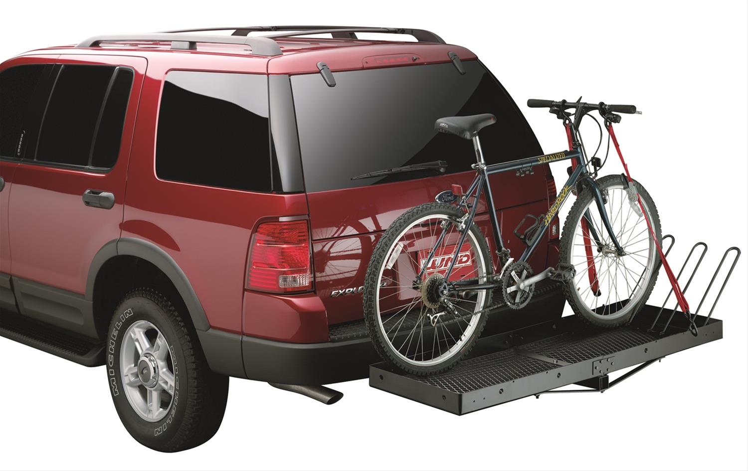 Lund Universal Cargo Bike Attachment 20x60 Non-Folding Steel Carrier - Black thumbnail 2