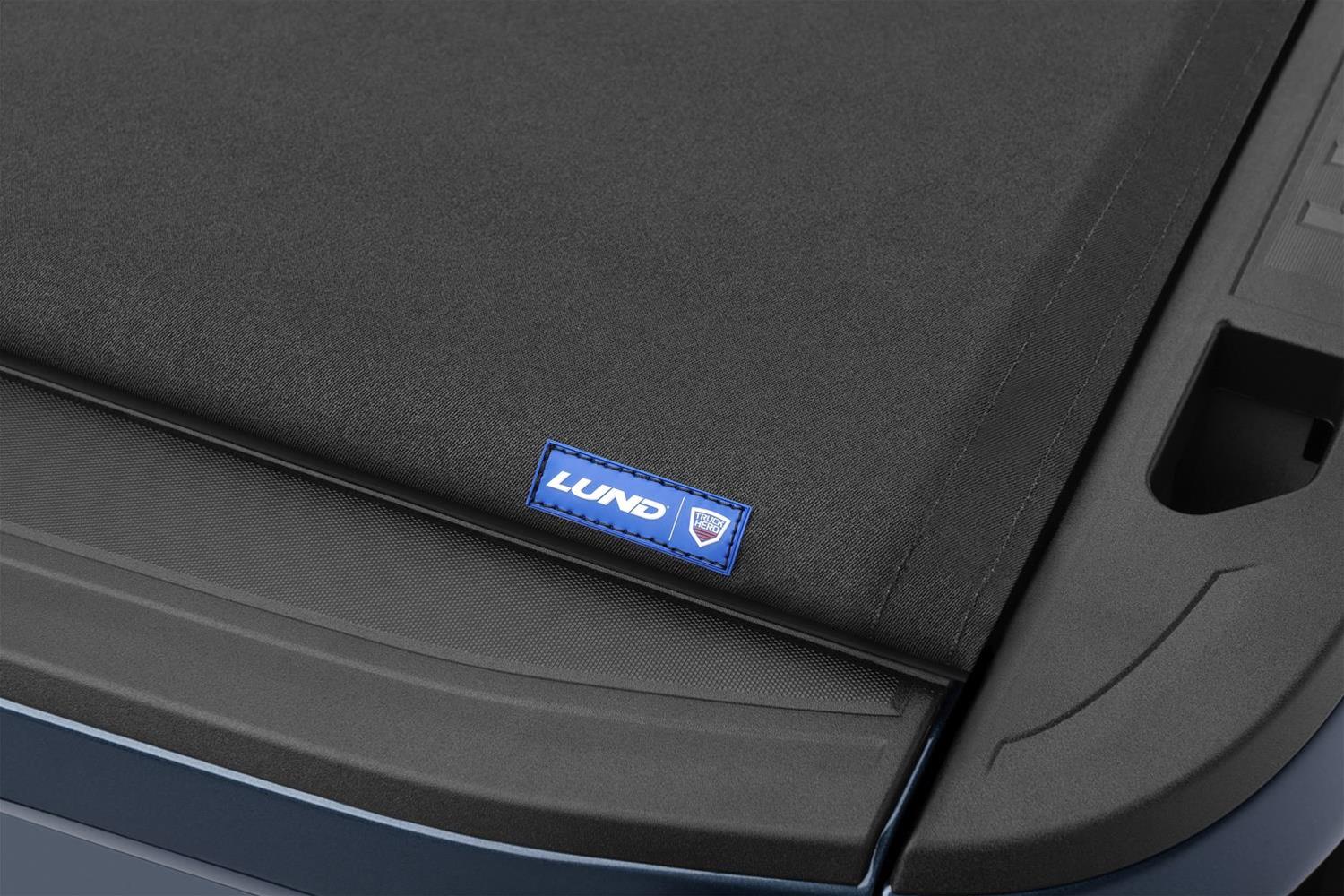 LUND Genesis Elite Roll-Up Soft Tonneau Covers for 2002-2003 RAM 1500 - 96867 Cover, Soft, Twill, Black, Dodge, 8 ft. Truck Bed Length, Each thumbnail 3