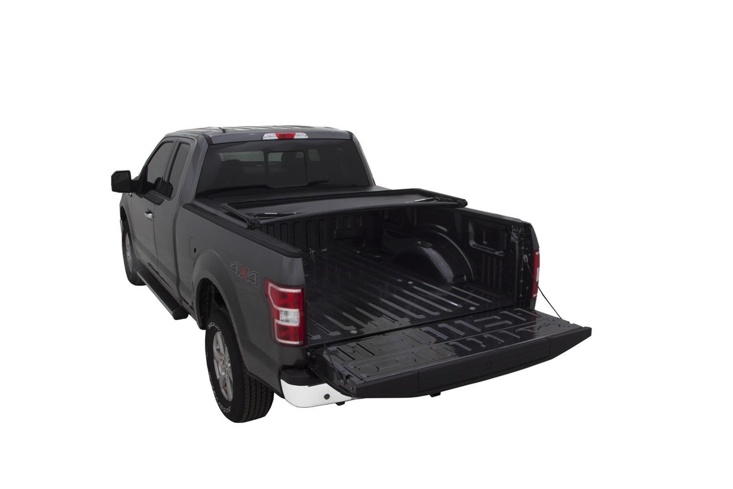 LUND Genesis Tri-Fold Tonneau Covers for 2007-2013 TUNDRA - 950129 Cover, Tri-Fold, Soft Style, Folding, Vinyl, Black, Toyota, 5.5 ft. Truck Bed Length, Each thumbnail 4