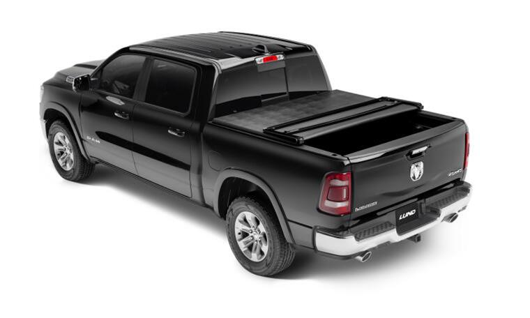 Lund 19-23 RAM 1500 (5.5ft Bed w/o RamBox Cargo Mgmt) Genesis Tri-Fold Tonneau Cover - Black thumbnail 2