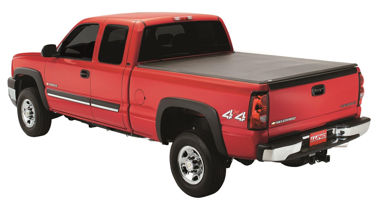 LUND Genesis Tri-Fold Tonneau Covers 950294 Cover, Tri-Fold, Folding, Vinyl, Black, Chevy, GMC, 8 ft. Truck Bed Length, Each thumbnail 3