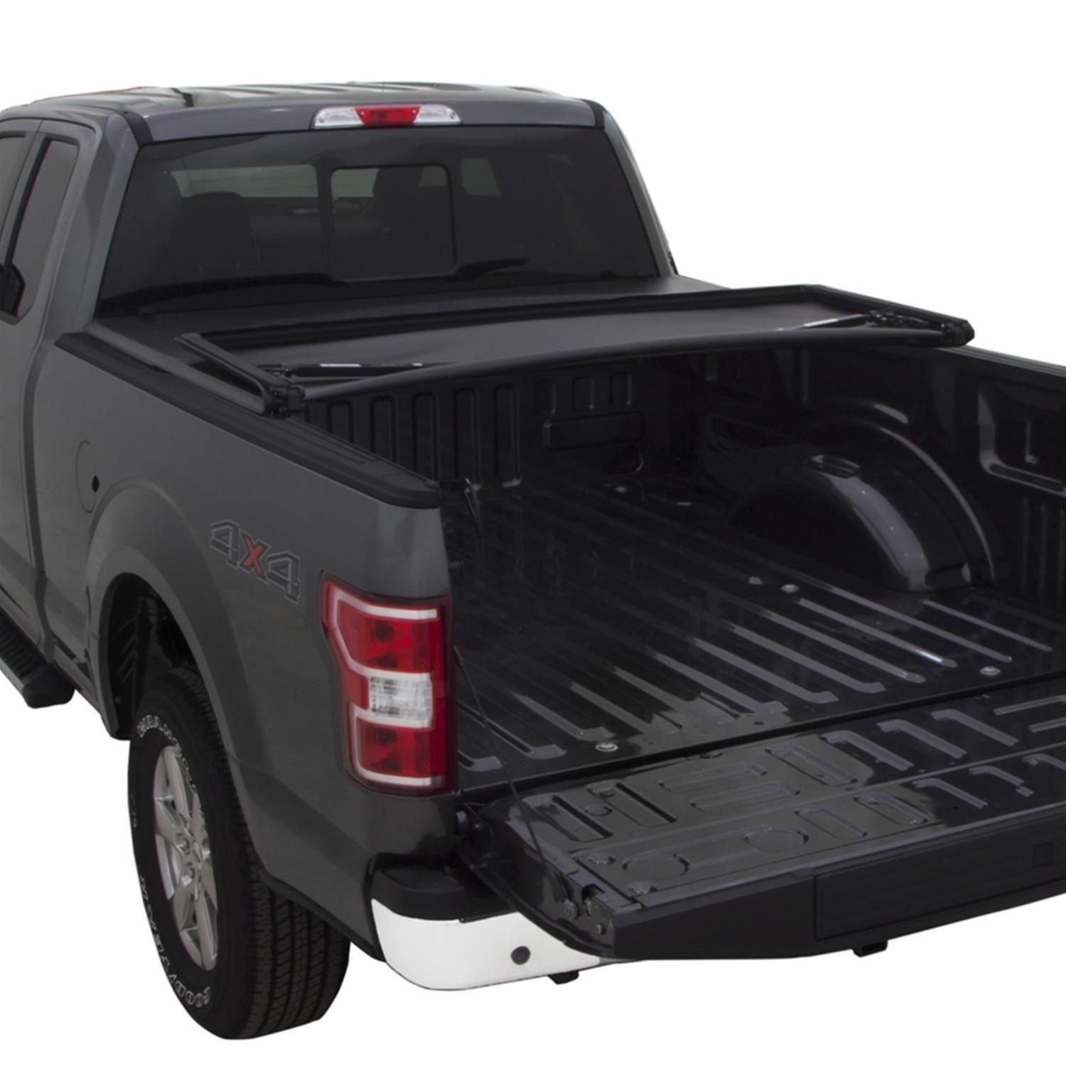 LUND Genesis Elite Tri-Fold Tonneau Covers for 2002-2003 RAM 1500 - 95867 Cover, Tri-Fold, Soft Style, Folding, Twill, Black, Dodge, 8 ft. Truck Bed Length, Each