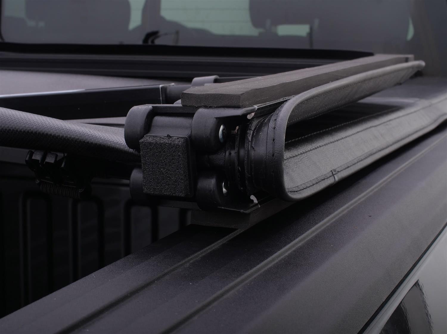 LUND Genesis Elite Tri-Fold Tonneau Covers for 2002-2003 RAM 1500 - 95867 Cover, Tri-Fold, Soft Style, Folding, Twill, Black, Dodge, 8 ft. Truck Bed Length, Each thumbnail 5