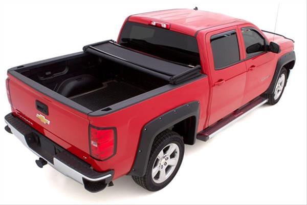 Lund 14-17 Chevy Silverado 1500 (6.5ft. Bed) Genesis Elite Tri-Fold Tonneau Cover - Black thumbnail 3