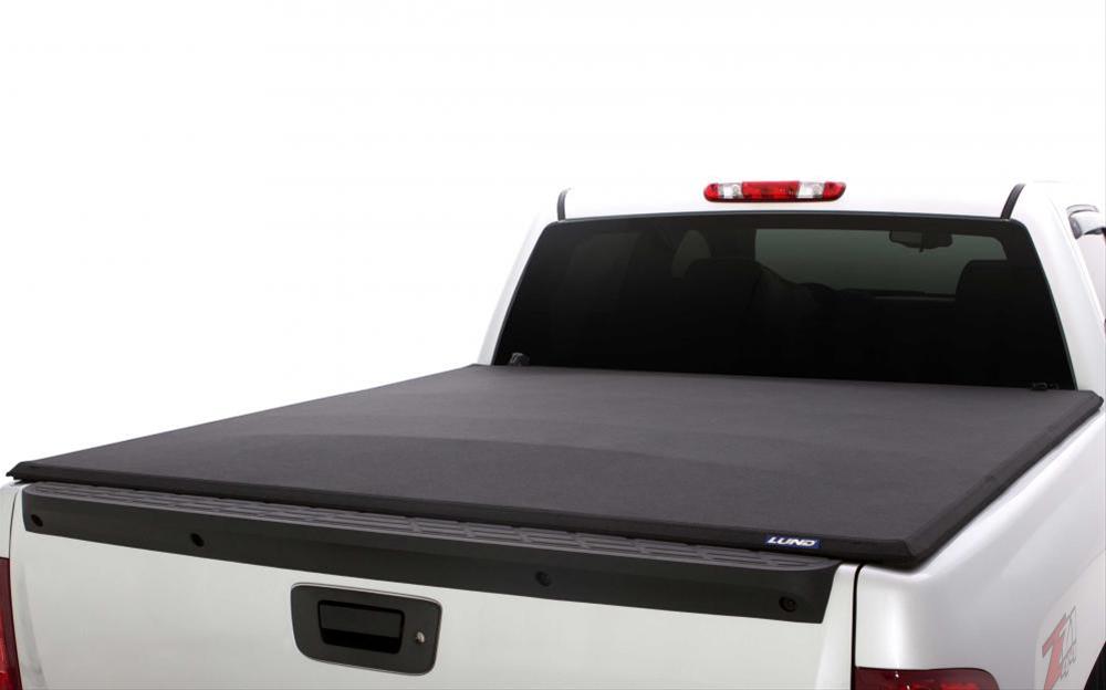 LUND Genesis Elite Tri-Fold Tonneau Covers for 2017-2024 TITAN XD - 95898 Cover, Tri-Fold, Twill, Black, Nissan, 6.5 ft. Truck Bed Length, Each thumbnail 2