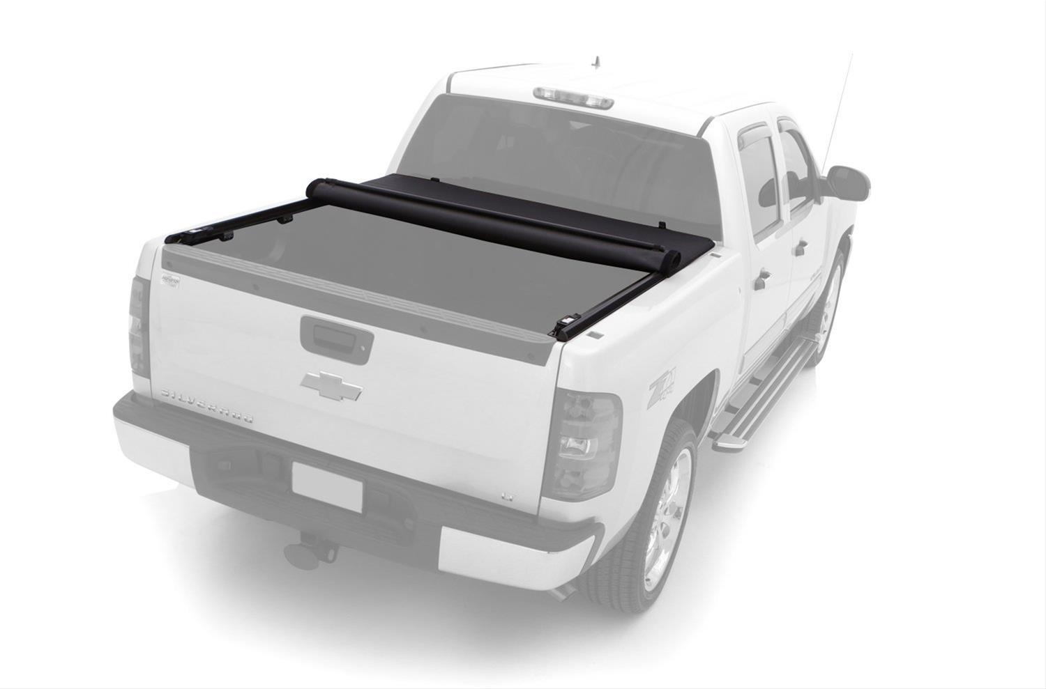 LUND Genesis Elite Roll-Up Soft Tonneau Covers for 2008-2016 F-250 SUPER DUTY, F-350 F-450 DUTY - 96851 Cover, Soft, Twill, Black, Ford, 8 ft. Truck Bed Length, Each