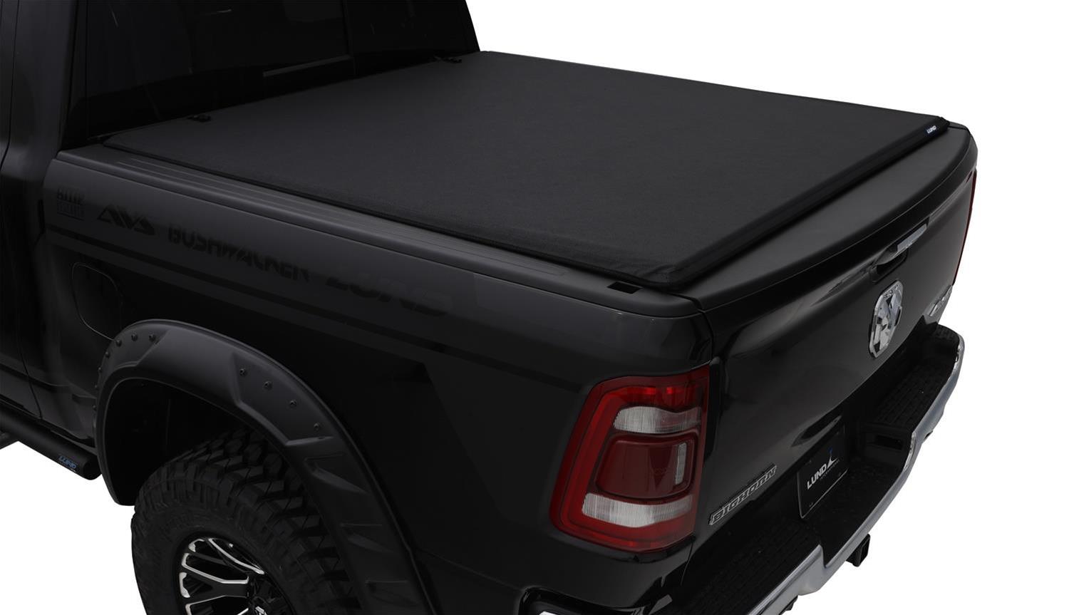 LUND Genesis Elite Roll-Up Soft Tonneau Covers for 2005-2007 DAKOTA - 96823 Cover, Soft, Twill, Black, Dodge, 6.5 ft. Truck Bed Length, Each thumbnail 9
