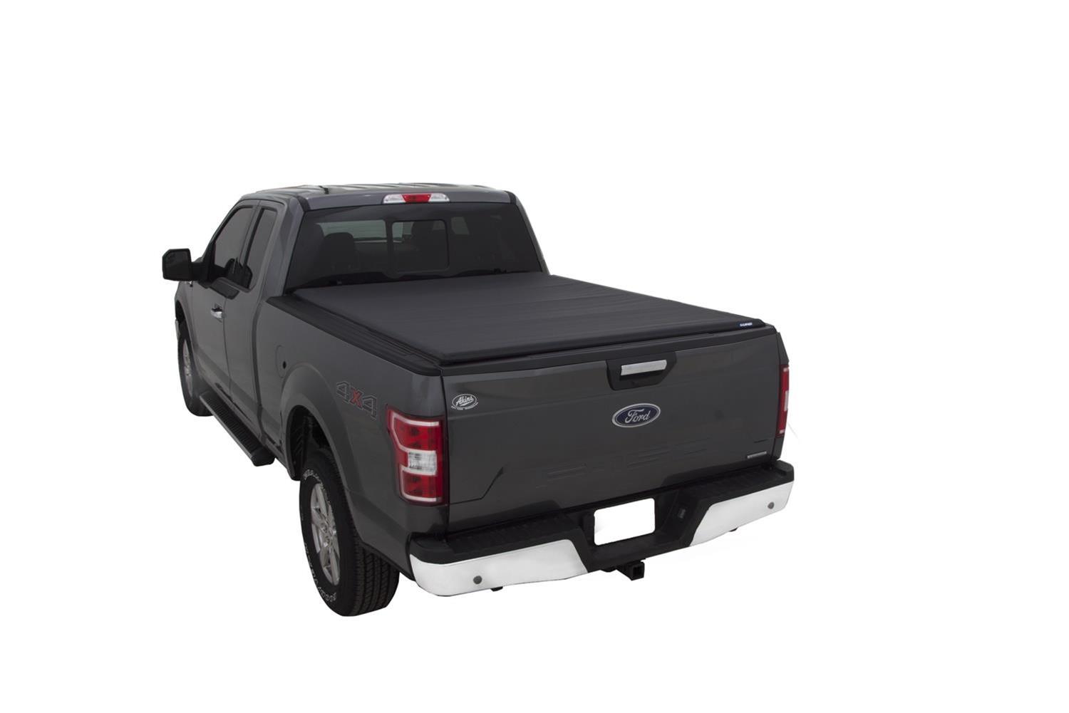 LUND Genesis Elite Roll-Up Soft Tonneau Covers 968253 Cover, Soft, Twill, Black, Ford, 8 ft. Truck Bed Length, Each thumbnail 5