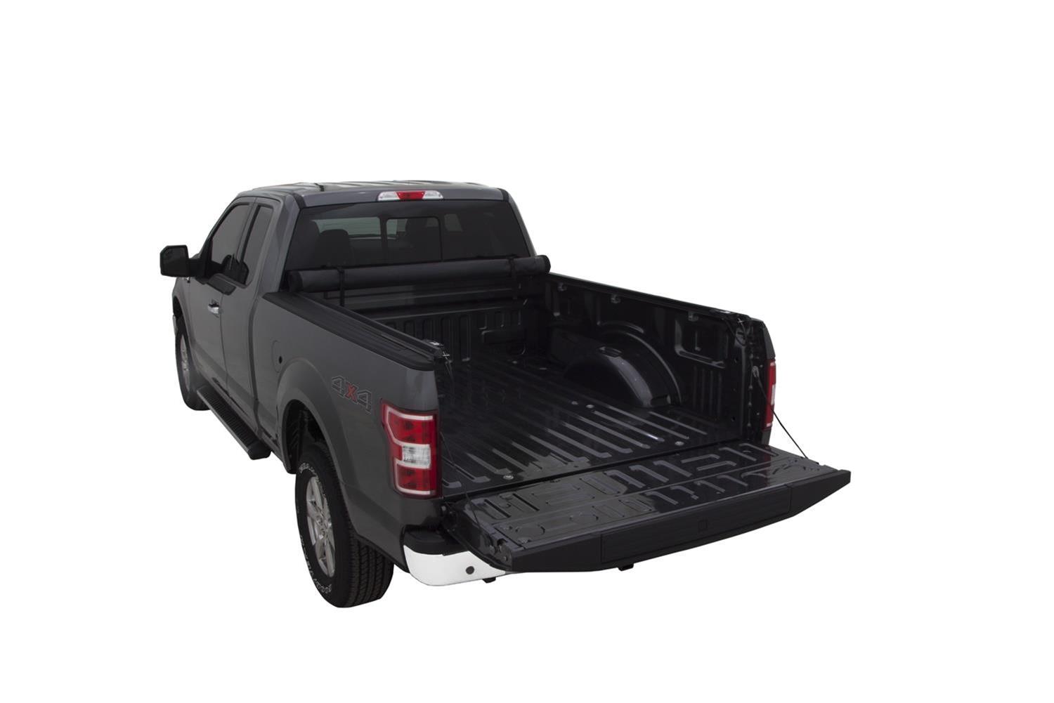 LUND Genesis Elite Roll-Up Soft Tonneau Covers 968253 Cover, Soft, Twill, Black, Ford, 8 ft. Truck Bed Length, Each thumbnail 4