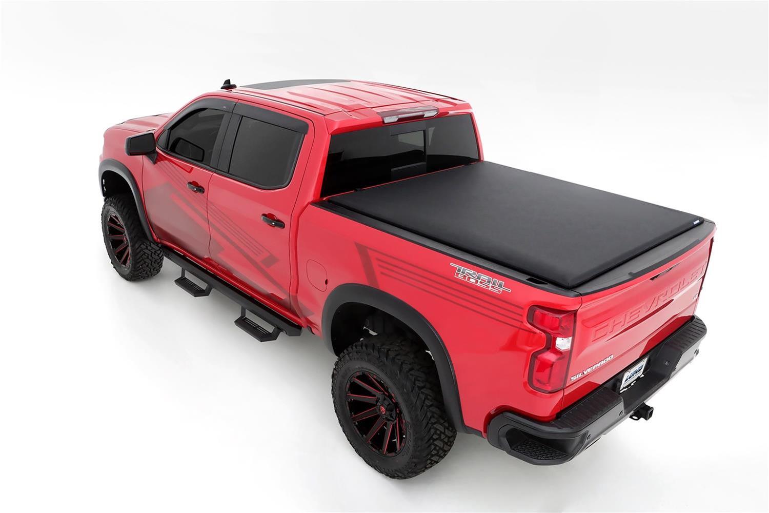 LUND Genesis Elite Roll-Up Soft Tonneau Covers for 2002-2003 RAM 1500 - 96867 Cover, Soft, Twill, Black, Dodge, 8 ft. Truck Bed Length, Each thumbnail 4