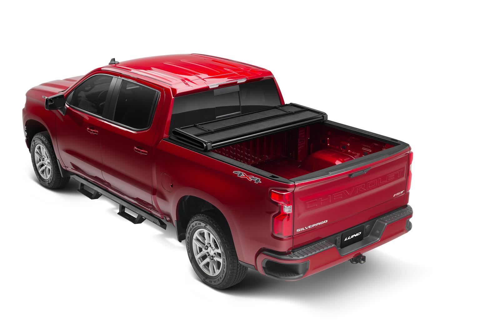 LUND Hard-Fold Tonneau Covers 969264 Covers, Hard-Fold, Vinyl/Aluminum, Black, 6.75 ft. Truck Bed Length, Chevrolet, GMC, Each thumbnail 4