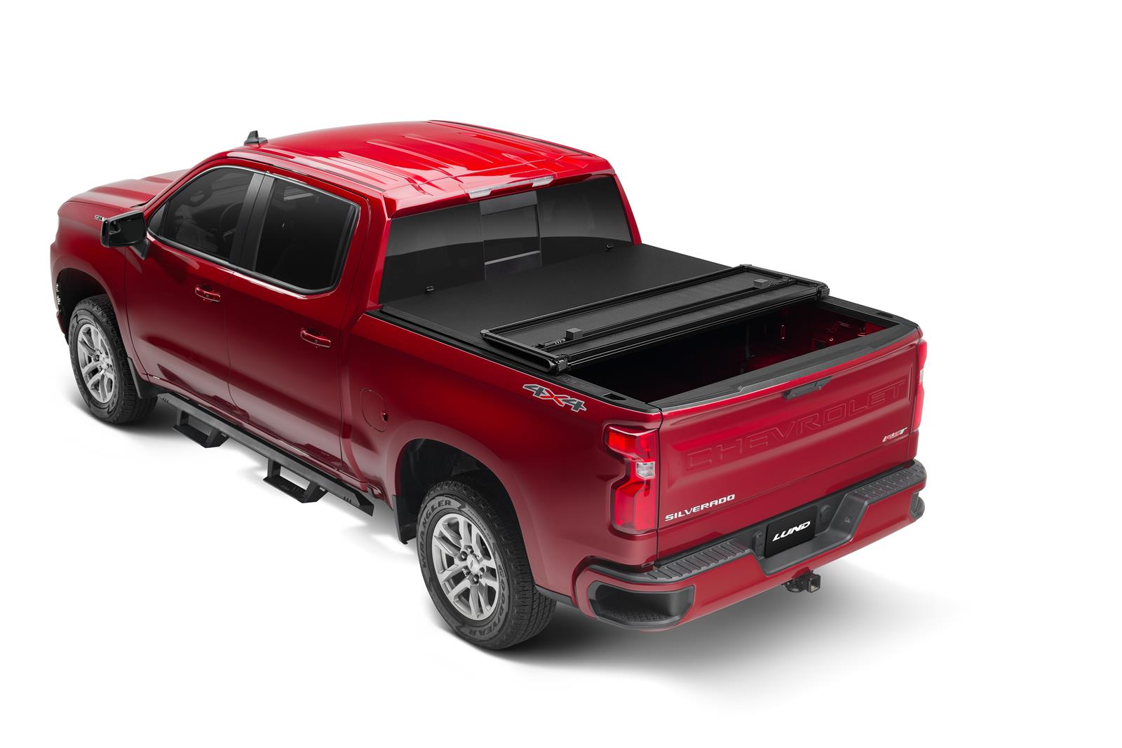 LUND Hard-Fold Tonneau Covers 969264 Covers, Hard-Fold, Vinyl/Aluminum, Black, 6.75 ft. Truck Bed Length, Chevrolet, GMC, Each thumbnail 5