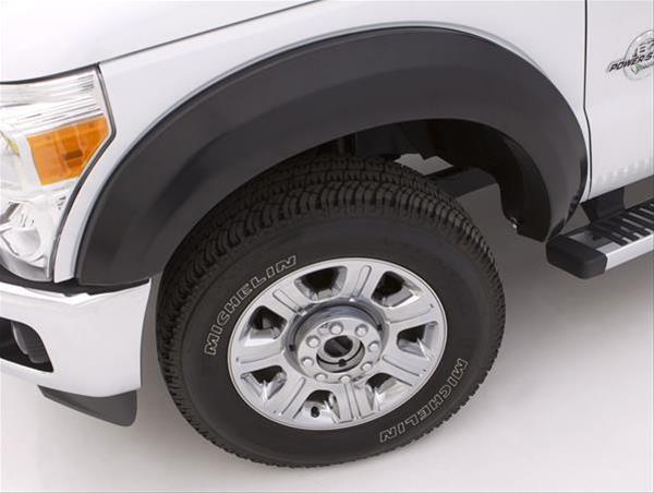 LUND Extra-Wide Style Fender Flares for 2014-2015 SILVERADO 1500 - EX113SB Flares, Style, ABS Plastic, Black, 2.5 in. Width, Chevy, Rear, Pair thumbnail 2
