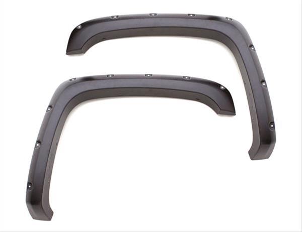 LUND RX-Rivet Style Fender Flares for 2015-2017 F-150 - RX119S Flares, RX-Rivet, Thermoplastic, Black, Smooth Finish, Ford, Set of 4