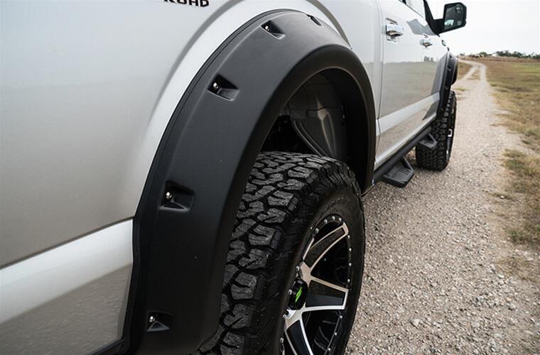 LUND RX-Rivet Style Fender Flares for 2020-2024 SILVERADO 2500 HD, 3500 HD - RX146TA Flare, Rivet Flare Set