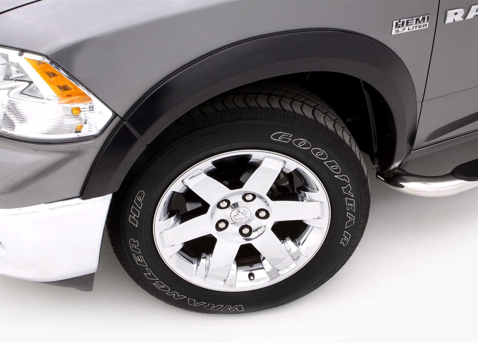 LUND Street Style Fender Flares SX205S Flares, ABS Plastic, Black, Smooth, Dodge, Ram, Set of 4 thumbnail 2