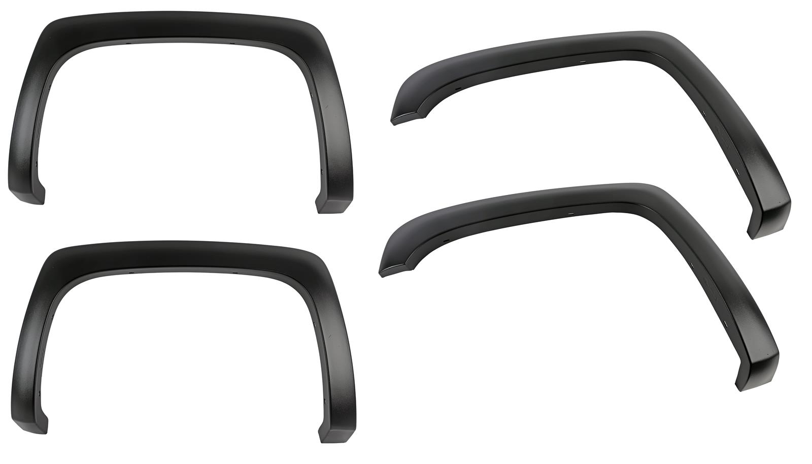 LUND Street Style Fender Flares for 2007-2014 SILVERADO 3500 HD, 2500 2007-2013 1500 - SX106T Flares, ABS Plastic, Textured Black, 1.250 in. Width, Chevy, Set of 4 thumbnail 3